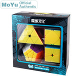 Pack X4 Cubos Megaminx Pyraminx Skewb Square One Moyu