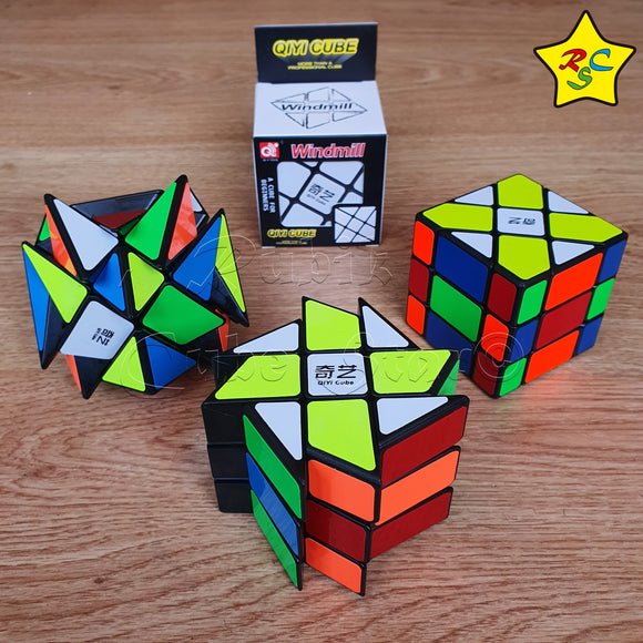Pack 3 Mods Cubos 3x3 Fisher + Axis + Windmill Qiyi