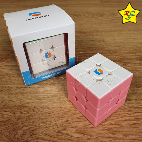 Monster Go 3x3 Cubo Gan Cube Original Rosado Pink