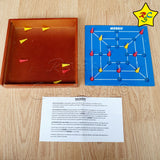Juego Morris Madera Tablero FichasConcentración Memoria