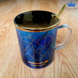 Mug Constelaciones Pocillo Galaxia Taza Detalle Cuchara