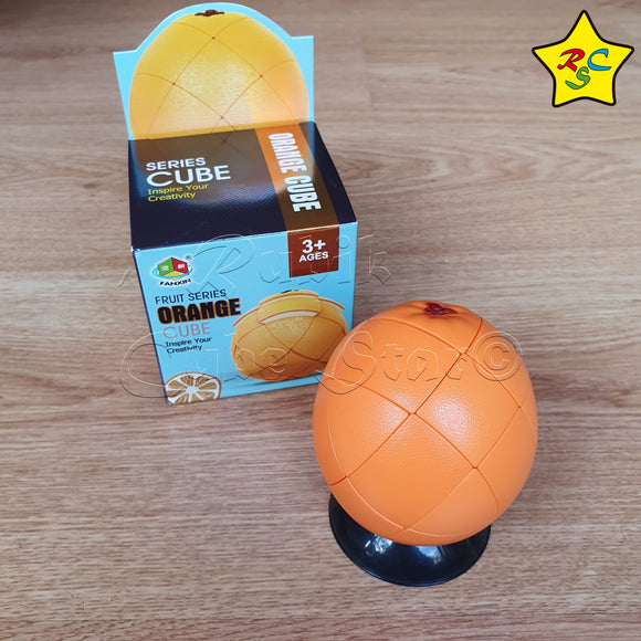 Cubo Naranja 3x3 Fruta Mirror Cube Puzzle Fanxin Orange