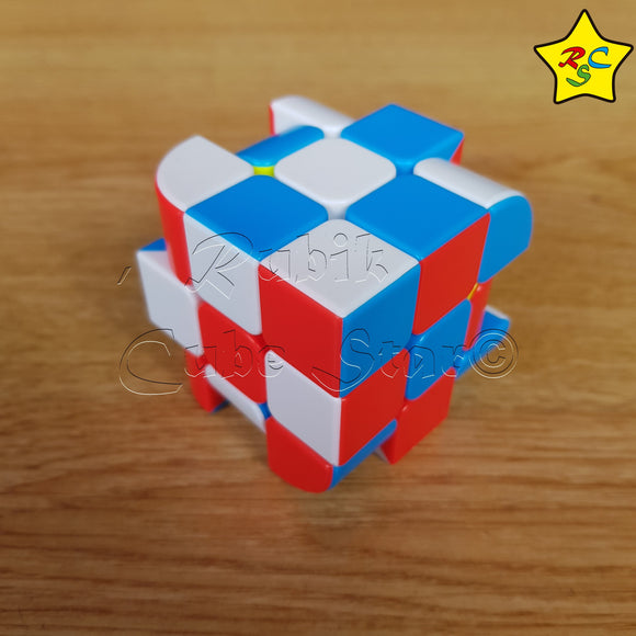 Cubo Penrose 3x3 Curvo 3 Colores Fanxin Stickerless