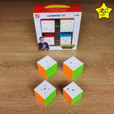 Pack Cubos Qiyi Regalo Paquete 2x2 A 5x5 Profesional