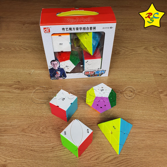 Pack Cubos Premium Qiyi Modificaciones 3x3 Original