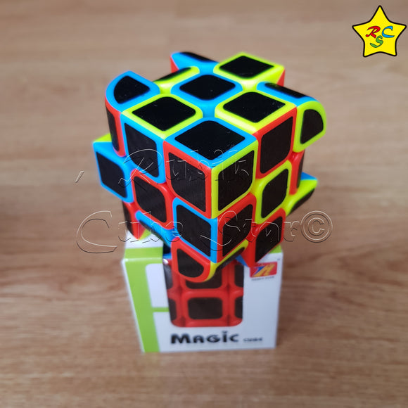 Penrose 3x3 Cubo Fibra Carbono 3 Colores Magic Cube