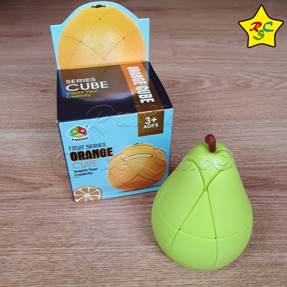 Cubo Pera 3x3 Fruta Mirror Cube Puzzle Fanxin Verde