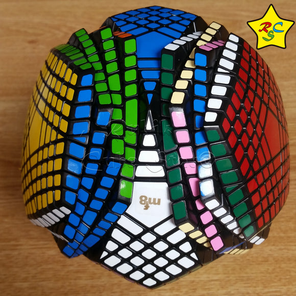 Cubo Petaminx MF8 Megaminx 9x9 Dodecaedro - Negro