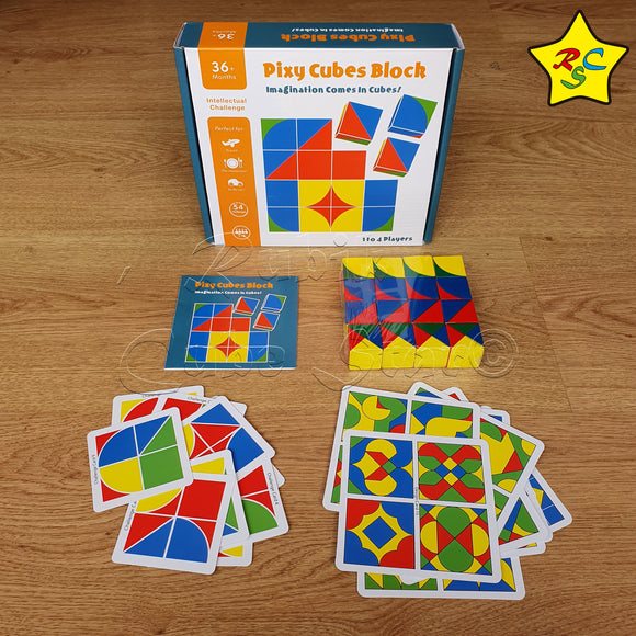 Juego Bloques Pixy Cube Blocks Figura Patron Arte + Tarjetas