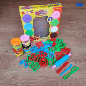 Plastilina Play Colour Dough Masa Slime Set X 8 + Letras