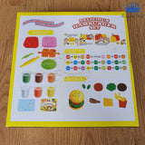 Plastilina Set Hamburguesa Kit Masas + Moldes + Accesorios