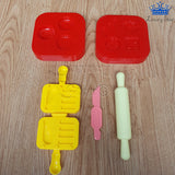 Plastilina Set Hamburguesa Kit Masas + Moldes + Accesorios