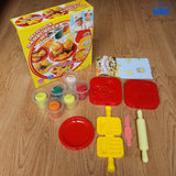 Plastilina Set Hamburguesa Kit Masas + Moldes + Accesorios