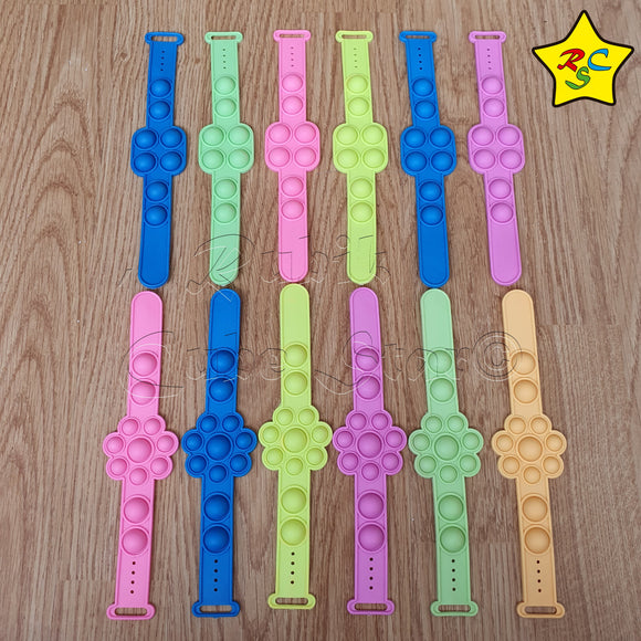 Pop It Reloj Pulsera Burbuja Fidget Brazalete Anti Estres