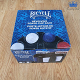 Set Fichas Poker Chips Bicycle Cartas + Estuche + 2 Barajas