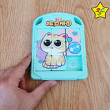 Rompecabezas 2d Puzzle Deslizar Magnetico Gato Qiyi 3x3
