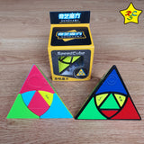 Pyraminx Duomuo Qiyi Piramide Master Duo Centro 2x2 Sencillo