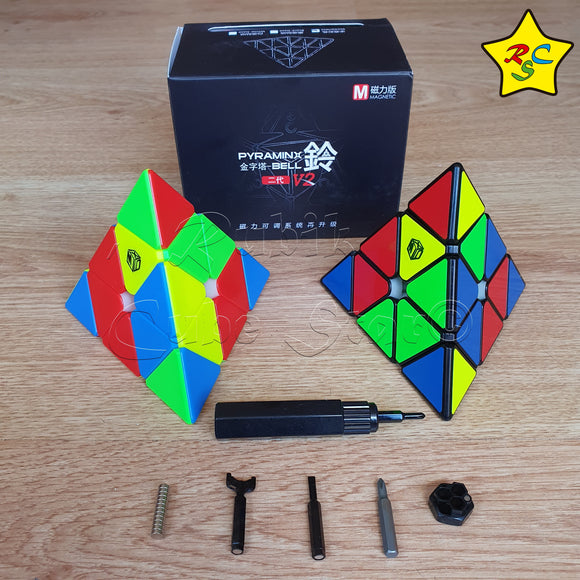 Pyraminx Magnetico X-Man Bell V2 Qiyi Profesional SpeeduCube