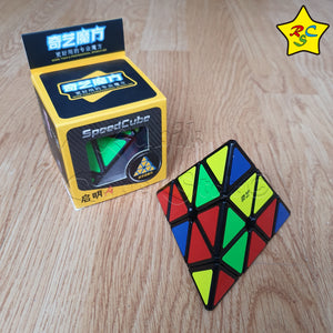 Cubo Pyraminx Qiyi Qiming Speedcube - Negro- Stickerless