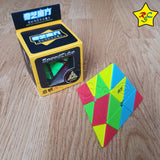 Cubo Pyraminx Qiyi Qiming Speedcube - Negro- Stickerless
