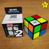 Cubo Qidi S 2x2 Qiyi - Stickerless - Negro
