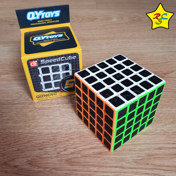 Cubo 5x5 Qizheng S Carbono Qiyi Stickerless Cobra