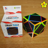 Skewb Fibra Carbono Cubo Magic Cobra Speedcube