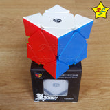 Cubo Skewb Xman Wingy Qiyi Concave Magnetico - Negro - Stickerless