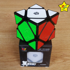 Cubo Skewb Xman Wingy Qiyi Concave Magnetico - Negro - Stickerless