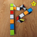 Snake 36 Piezas Antiestrés Rompecabezas Colores Formas