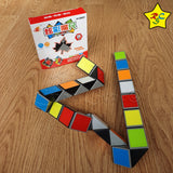 Snake 36 Piezas Antiestrés Rompecabezas Colores Formas