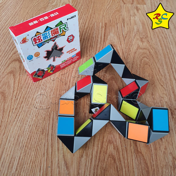 Snake 36 Piezas Antiestrés Rompecabezas Colores Formas