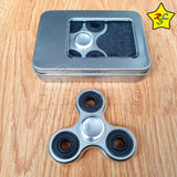 Spinner Metalico Lujo 3 Puntas Abs Fidget Spiner Brillante