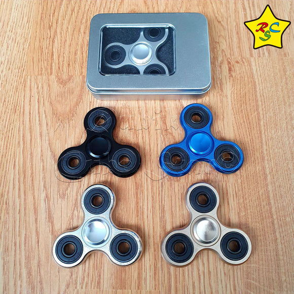 Spinner Metalico Lujo 3 Puntas Abs Fidget Spiner Brillante