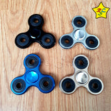 Spinner Metalico Lujo 3 Puntas Abs Fidget Spiner Brillante