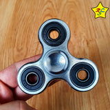 Spinner Metalico Lujo 3 Puntas Abs Fidget Spiner Brillante