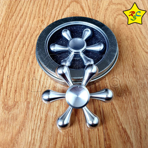 Spinner Metalico 6 Puntas Gotas Buen Giro Brillante Colores
