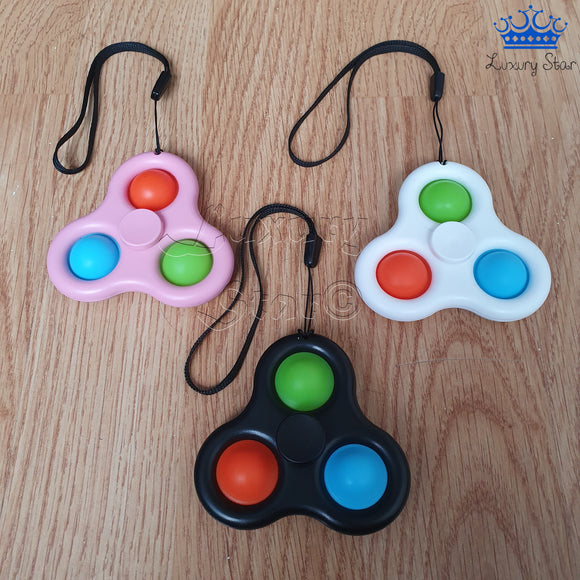 Spinner Pop It Fidget Cube Spiner Anti Estres Gira Colores