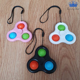 Spinner Pop It Fidget Cube Spiner Anti Estres Gira Colores