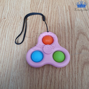 Spinner Pop It Fidget Cube Spiner Anti Estres Gira Colores