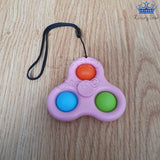 Spinner Pop It Fidget Cube Spiner Anti Estres Gira Colores
