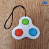 Spinner Pop It Fidget Cube Spiner Anti Estres Gira Colores