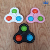 Spinner Pop It Fidget Cube Spiner Anti Estres Gira Colores