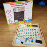 Tablero Acrílico Magnetico Tiza Doble Cara Abaco Didactico