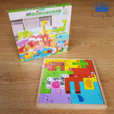Tangram Figuras Animales Puzzle Bloques Rompecabezas Colores