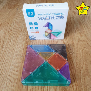 Tangram Magnetico Qiyi Antiestres Juego Figuras + Folleto