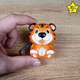 Cubo Tigre Mini 2x2 Llavero Animal Yuxin Cube