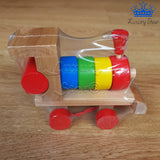 Tren Madera Grande Jumbo Formas Didactico Infantil 40 Cm