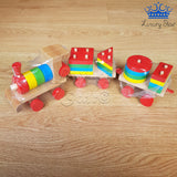 Tren Madera Grande Jumbo Formas Didactico Infantil 40 Cm