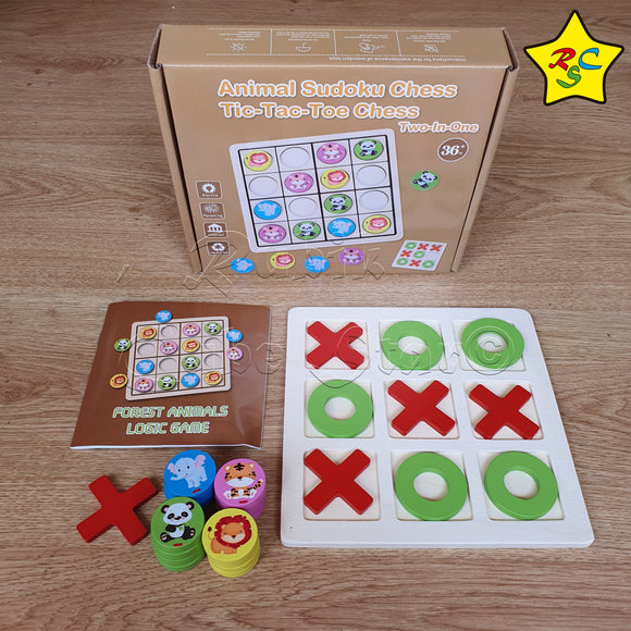 Juego Triqui Animales Sudoku Ingenio Destreza Niños